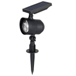 Luxform Lupus Intelligent Solar Spieslamp en Wandspot - Negro