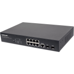 Intellinet 561167 Managed Gigabit Ethernet (10/100/1000) Power over Ethernet (PoE) netwerk-switch - Zwart