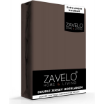Slaaptextiel Zavelo Double Jersey Hoeslaken Warm Taupe-1-persoons (90x200 Cm)