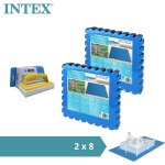 Intex - Voordeelverpakking - Zwembadtegels - 2 Verpakkingen Van 8 Tegels - 4m² & Ways Scrubborstel