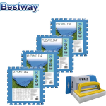 Bestway - Voordeelverpakking - Zwembad Tegels - 50 Cm X 50 Cm - 8m² - 32 Tegels & Ways Scrubborstel