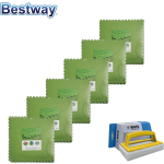 Bestway Flowclear - Voordeelverpakking - Grondtegels - 6 Verpakkingen Van 9 Stuks & Ways Scrubborstel