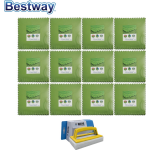 Bestway Flowclear - Voordeelverpakking - Grondtegels - 12 Verpakkingen Van 9 Stuks & Ways Scrubborstel