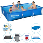 Bestway Zwembad Pakket - Steel Pro Rechthoekig 300x201x66 Cm - Blauw