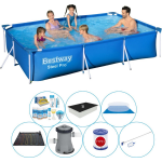 Bestway Zwembad Comfort Pakket - Steel Pro Rechthoekig 300x201x66 Cm - Blauw