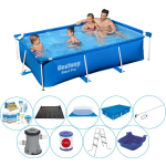 Bestway Steel Pro Rechthoekig Zwembad - 259 X 170 X 61 Cm Deluxe Set - Blauw