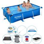 Bestway Steel Pro Rechthoekig Zwembad - 259 X 170 X 61 Cm Alle Benodigdheden - Blauw