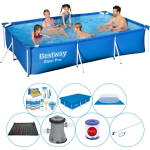 Bestway Steel Pro Rechthoekig Zwembad - 300 X 201 X 66 Cm Voordeelpakket - Blauw