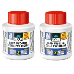 Bison 2x Potjes Hard Pvc Lijm 100 Ml - Montagelijm