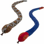 Pluche Dieren Knuffels 2x Slangen Van 150 Cm - Knuffeldier