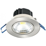 BES LED Led Spot - Inbouwspot - Lila - Rond 5w - Warm Wit 2700k - Mat Chroom Aluminium - Kantelbaar Ø83mm