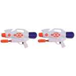 2x Waterpistolen/waterpistool Van 47 Cm Kinderspeelgoed - Waterpistolen - Oranje