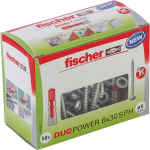 Fischer 535463 DuoPower S PH Universele Pluggen Met Bolkopschroef - 6 X 30mm (50st)
