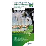 Fietsknooppuntenkaart Friesland west 1:100.000