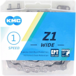 KMC ketting Z1 breed 1/2 x 1/8 inch 128S single speed zilver - Silver