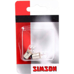 Simson fietslampjes voor 6V/2,4W 2 stuks - Silver