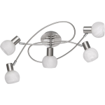 BES LED Led Plafondspots - Trion Antiniba - E14 Fitting - 5-lichts - Rond - Mat Nikkel - Aluminium