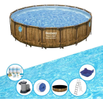 EXIT Toys Bestway Zwembad Power Steel Swim Vista - Met Accessoires - 549x122 Cm