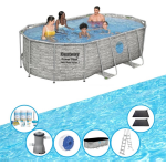 EXIT Toys Bestway Zwembad Power Steel Swim Vista - Zwembad Deal - 427x250x100 Cm