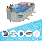 EXIT Toys Bestway Zwembad Power Steel Swim Vista - Zwembadpakket - 549x274x122 Cm