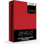 Slaaptextiel Zavelo Hoeslaken Katoen Strijkvrij-lits-jumeaux (180x200 Cm) - Rood