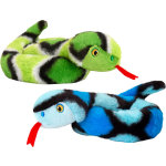 Keel Toys Pluche Knuffel Dieren Kleine Opgerolde Slangen En Groen 65 Cm - Knuffeldier - Blauw