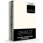 Slaaptextiel Zavelo Hoeslaken Katoen Strijkvrij Ivoor-lits-jumeaux (180x220 Cm) - Beige
