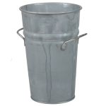 Bloempot/plantenpot 2,8 Liter - D13 X H21 Cm - Zink - Plantenbakken - Silver