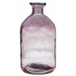 Bellatio Design Bloemenvaas Transparant Gerecycled Glas - D11 X H21 Cm - Vazen - Paars
