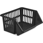 Mand/organiser - Stapelbaar 35 X 29 X 27 Cm - Opbergmanden - Zwart