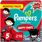 Pampers Baby-dry Pants Maat 5 - 216 Luierbroekjes - Super Heroes