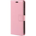 Basey Iphone 14 Pro Max Hoesje Book Case Kunstleer Cover Hoes - Licht - Roze