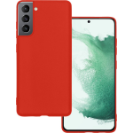 Basey Samsung Galaxy S22 Hoesje Siliconen Hoes Case Cover Samsung Galaxy S22- - Rood