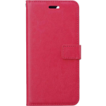 Basey Iphone 14 Plus Hoesje Book Case Kunstleer Cover Hoes - Donker - Roze