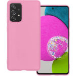 Basey Samsung Galaxy A52 Hoesje Siliconen Hoes Case Cover Samsung Galaxy A52- - Roze