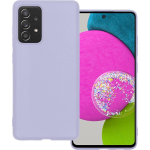 Basey Samsung Galaxy A52 Hoesje Siliconen Hoes Case Cover Samsung Galaxy A52-lila - Paars