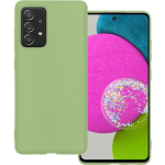 Basey Samsung Galaxy A52 Hoesje Siliconen Hoes Case Cover Samsung Galaxy A52- - Groen