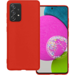 Basey Samsung Galaxy A52 Hoesje Siliconen Hoes Case Cover Samsung Galaxy A52- - Rood