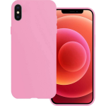 Basey Iphone X Hoesje Siliconen Hoes Case Cover Iphone X-licht - Roze