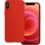 Basey Hoes Voor Iphone X Hoesje Siliconen - Hoes Voor Iphone X Case Siliconen Hoes - Rood