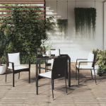 Vidaxl 5-delige Tuinset Met Kussens Poly Rattan - Zwart