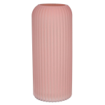 Bellatio Design Bloemenvaas - Oud - Matglas - D10 X H25 Cm - Vazen - Roze