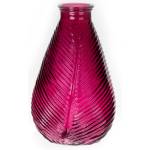 Bellatio Design Bloemenvaas Transparant Glas - D14 X H23 Cm - Vazen - Paars