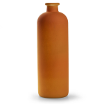 Jodeco Bloemenvaas Avignon - Fles Model - Glas - Mat - H33 X D11 Cm - Vazen - Oranje