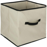 Opbergmand/kastmand - 29 Liter 31 X 31 X 31 Cm - Opbergmanden - Beige