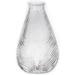 Bellatio Design Bloemenvaas - Helder - Transparant Glas - D14 X H23 Cm - Vazen
