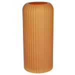 Bellatio Design Bloemenvaas Matglas - D9 X H20 Cm - Vazen - Oranje