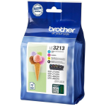 Brother LC-3213VALDR inktcartridge Original, Cyaan, Magenta, Geel Multipack - Zwart