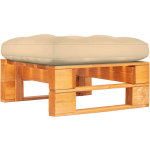 vidaXL Tuinhocker pallet honing geïmpregneerd grenenhout - Bruin