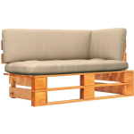 vidaXL Tuinhoekbank pallet honing geïmpregneerd grenenhout - Bruin